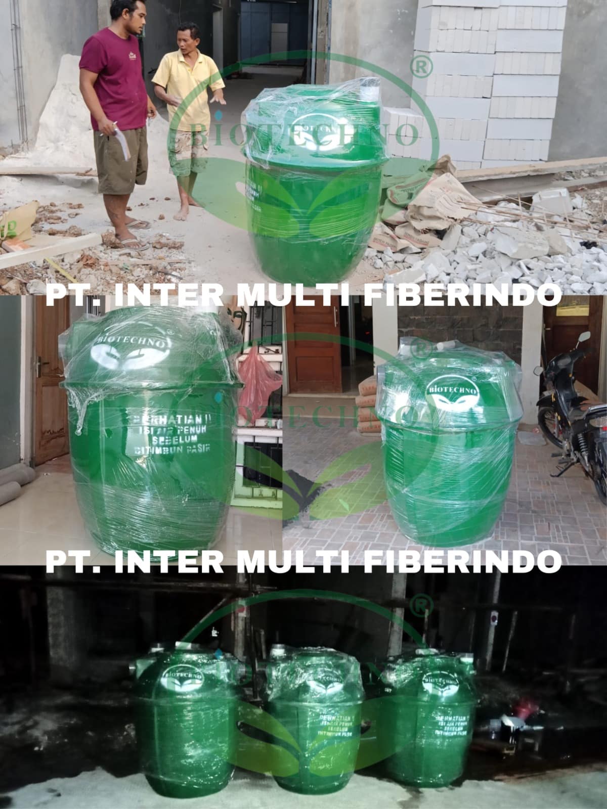 Bio septic tank FRP modern untuk rumah dan gedung