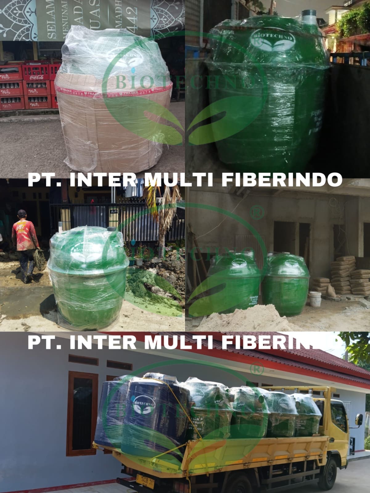 Biotank terbaik berbahan FRP untuk sistem sanitasi modern rumah dan gedung.