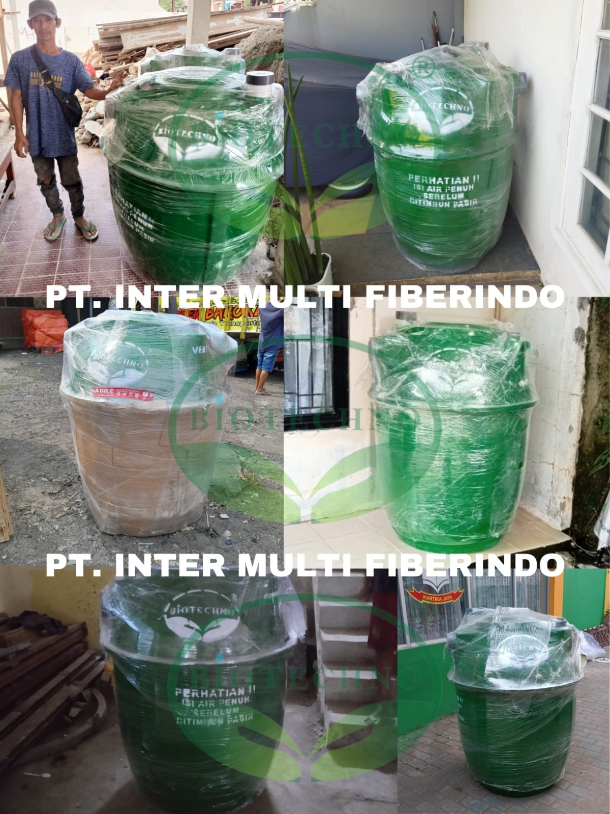 Septic tank biotech FRP untuk rumah dan gedung dengan sistem sanitasi modern